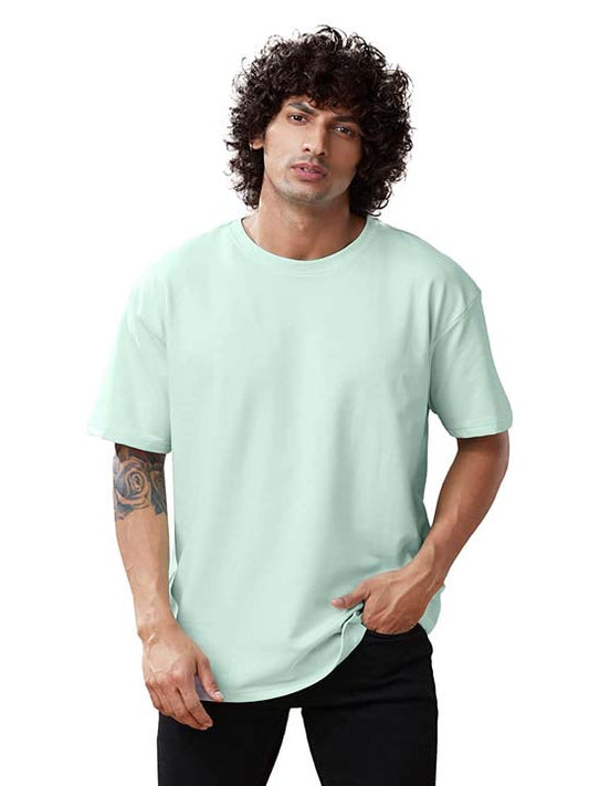 Men's oversized t shirt Ice Green - Cloroot