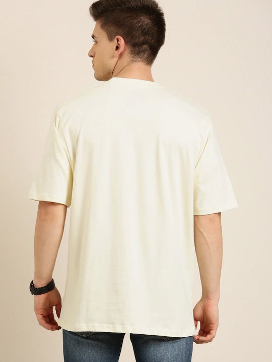 Men's Mindful Off-White Oversized Heavyweight T-shirt - Cloroot
